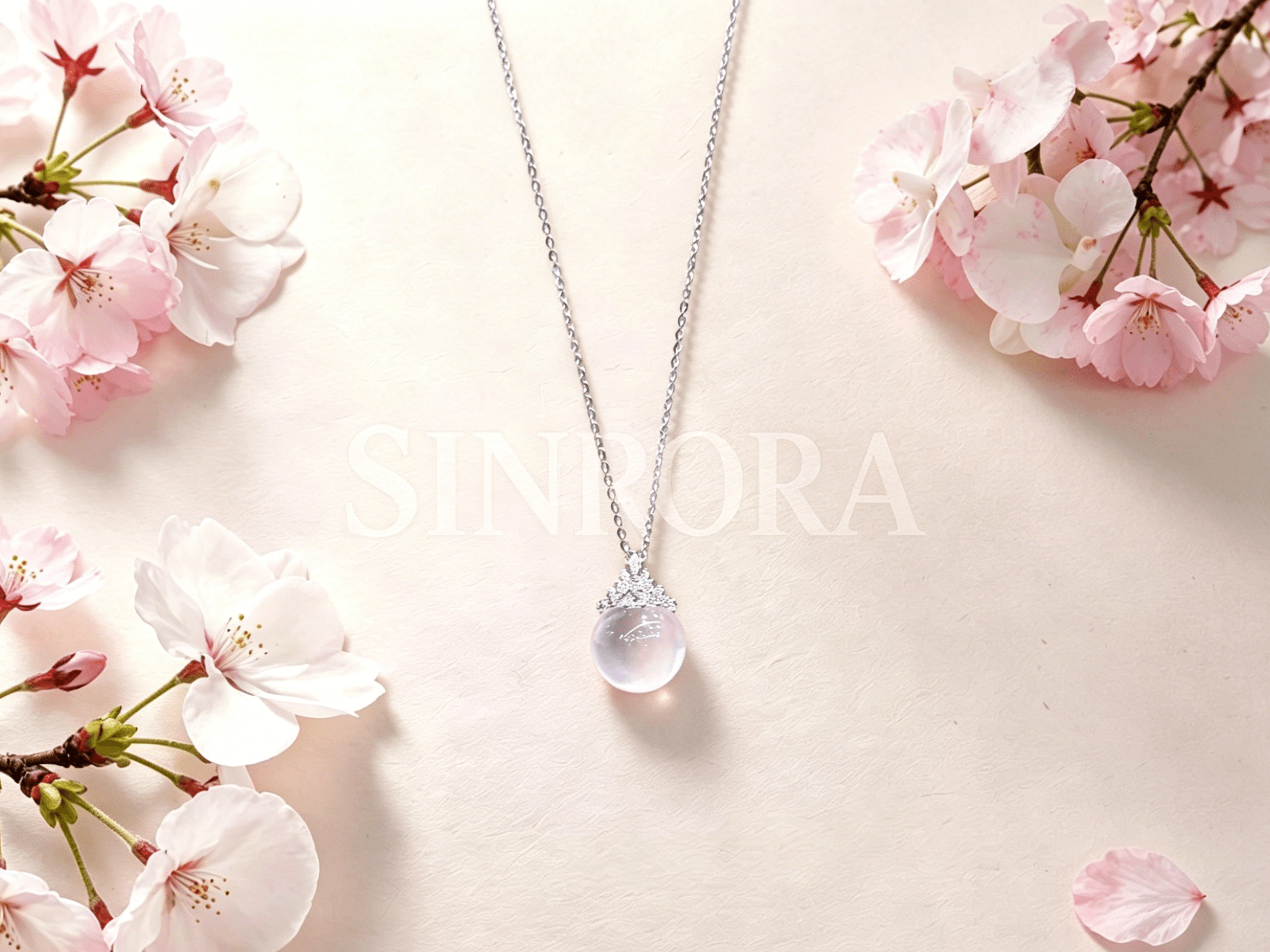 Rose Quartz Teardrop Necklace Sterling Silver Pendant Pink Crystal Jewelry Cubic Zirconia - Image 1